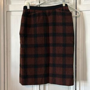 Dark and Preppy wool pencil skirt - Agnes B - size 40 (EU)